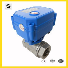 2 way motorized valve 12v 24v brass for water leakage detector and alarm alert